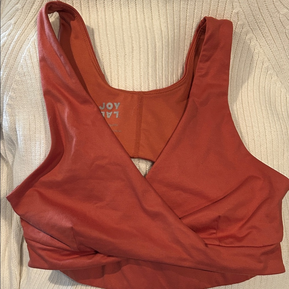 JoyLab Terracotta Wrap Sports Bra